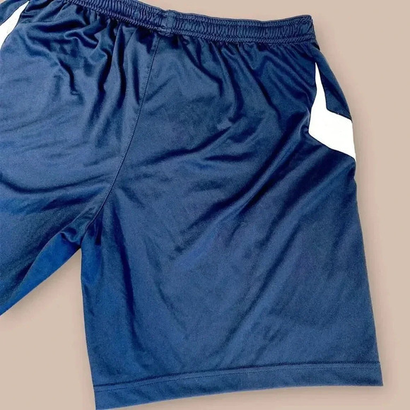 Reebok Athletic Workout Training Gym Shorts Activewear Jersey Size XL Navy White - Picture 7 of 12